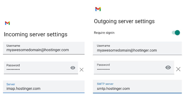 Set Up your email on Android Gmail